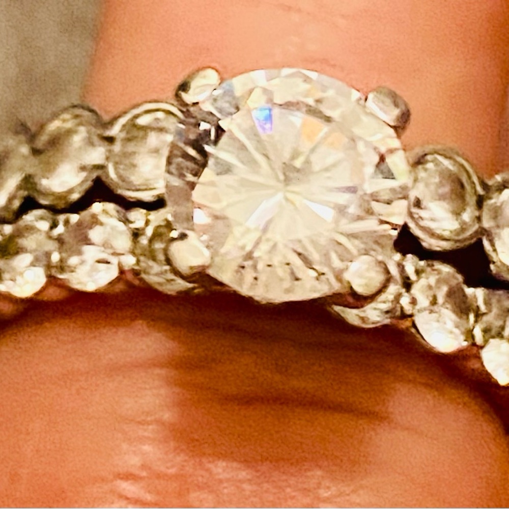 CZ ring and sterling